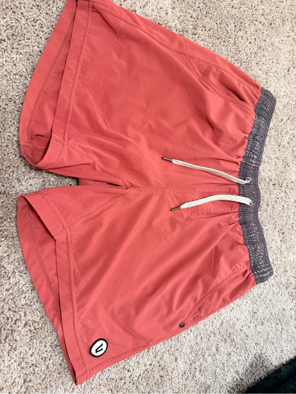 Vuori Coral Athletic Swim Shorts with Contrast Waistband